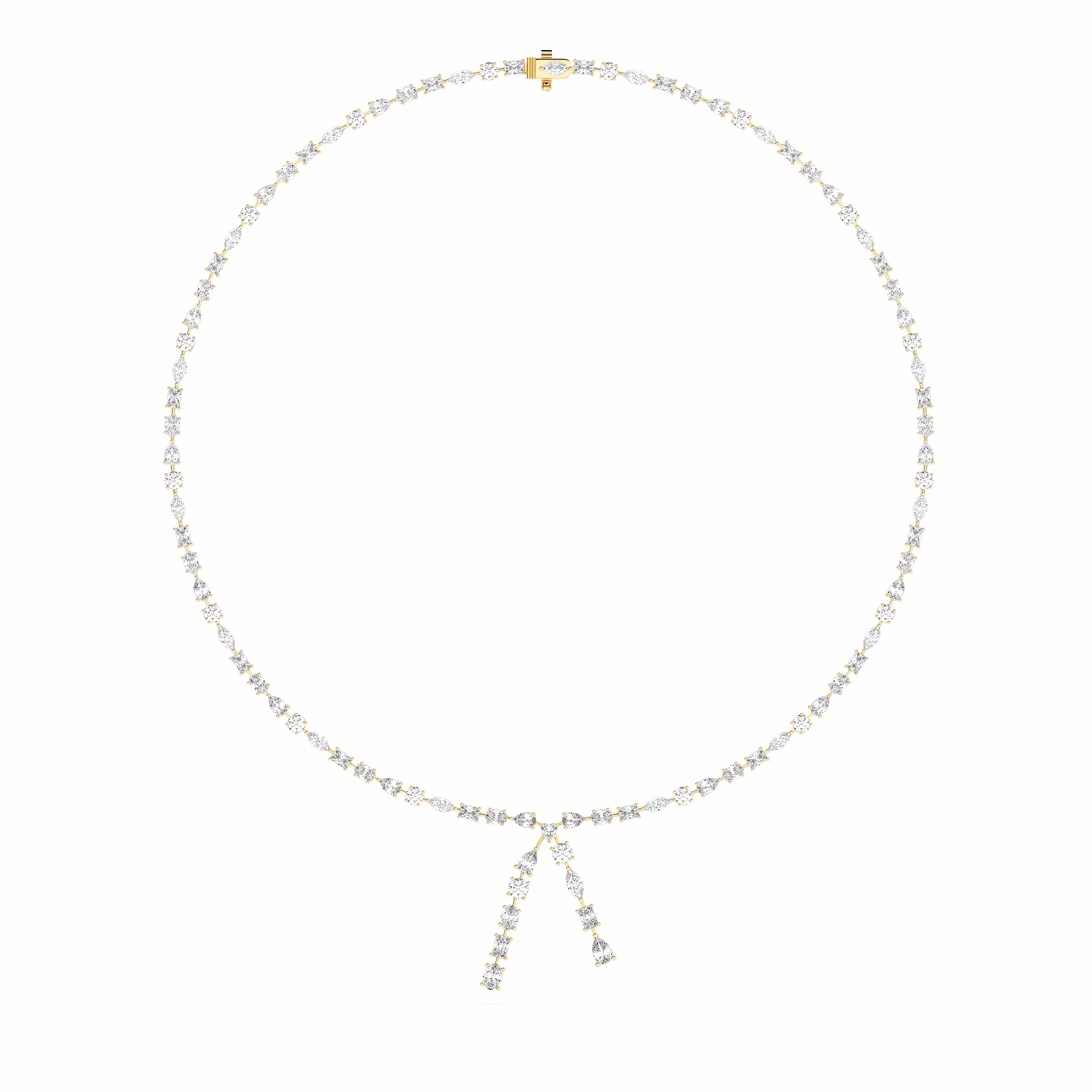 MULTI SHAPE LARIAT NECKLACE 10.00 CTTW – josephjacobjewelers