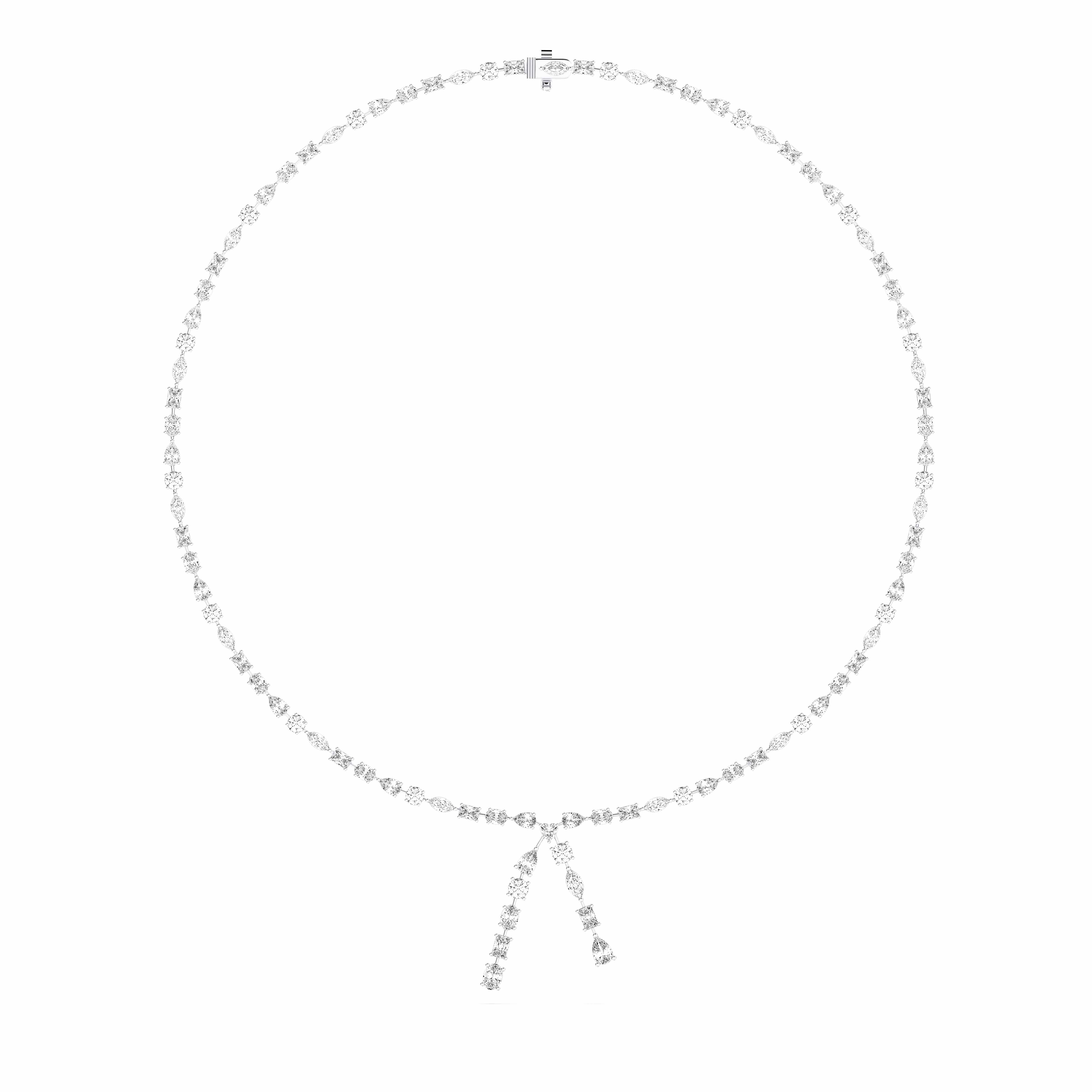 MULTI SHAPE LARIAT NECKLACE 10.00 CTTW – josephjacobjewelers