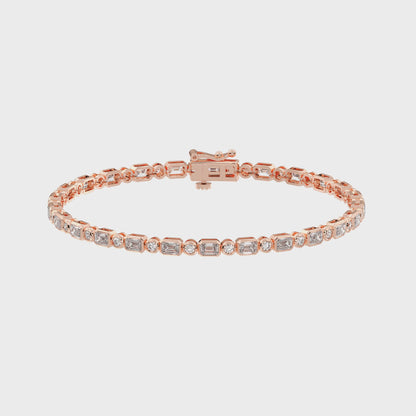 EM/RD TENNIS BRACELET 4.00 CTTW