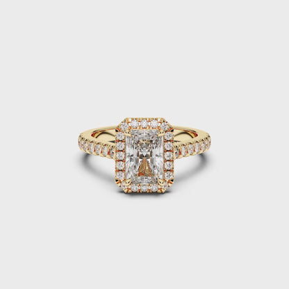 RADIANT HALO RING 1.00 CTTW