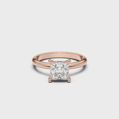 PRINCESS  SOLITAIRE RING 1.50 CTTW