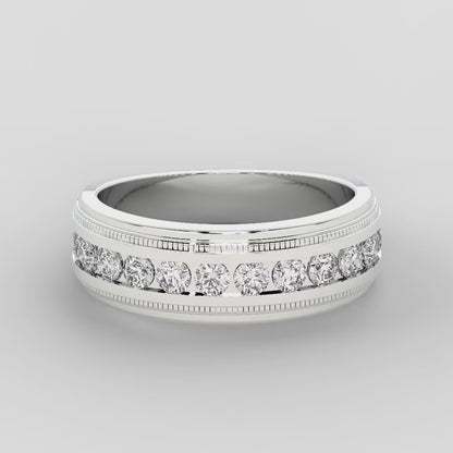 MENS CHANNEL SET DIAMOND BAND 1.00