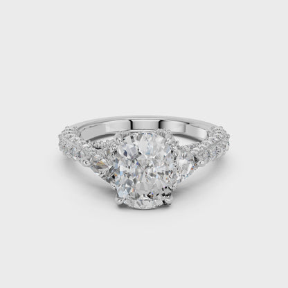 EL.CUSHION HIGH END RING 1.50 CTTW