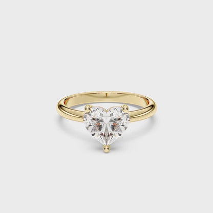 HEART SOLITAIRE RING 1.50 CTTW