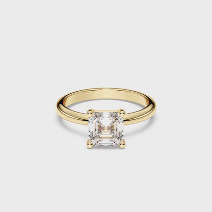 SQ EMERALD  SOLITAIRE RING 1.50 CTTW