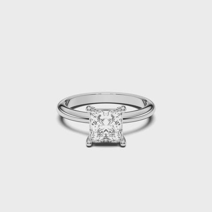 PRINCESS  SOLITAIRE RING 1.50 CTTW