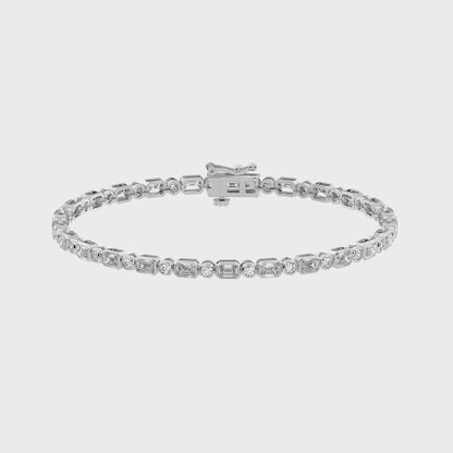 EM/RD TENNIS BRACELET 4.00 CTTW