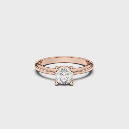 ROUND SOLITAIRE RING 4.00 CTTW