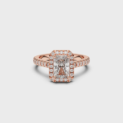 RADIANT HALO RING 1.00 CTTW