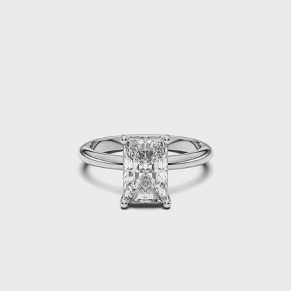 EMERALD SOLITAIRE RING 4.00 CTTW