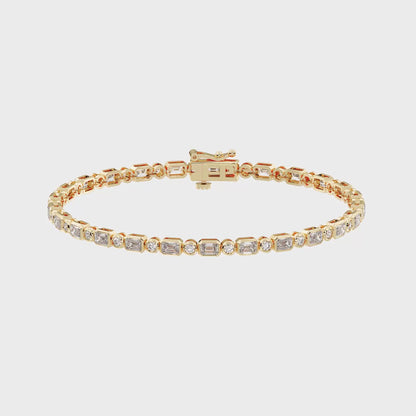 EM/RD TENNIS BRACELET 4.00 CTTW