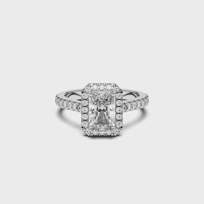 RADIANT HALO RING 1.00 CTTW