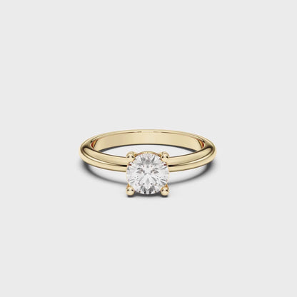 ROUND SOLITAIRE RING 4.00 CTTW