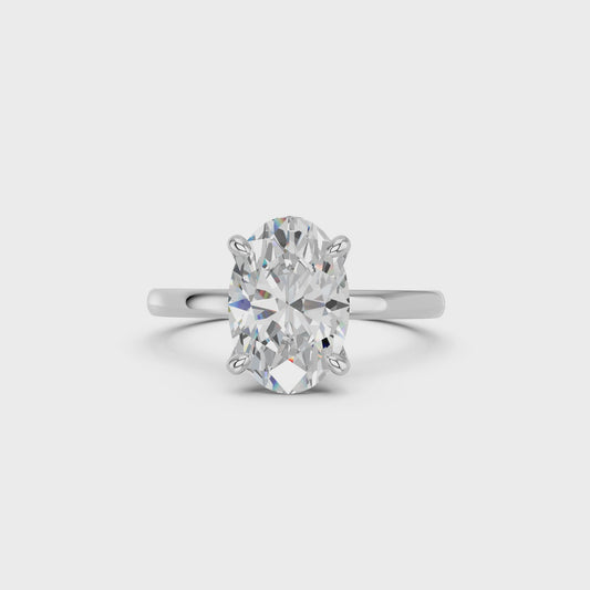 OVAL COLLAR RING 2.00 CTTW