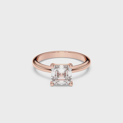 SQ EMERALD  SOLITAIRE RING 1.50 CTTW