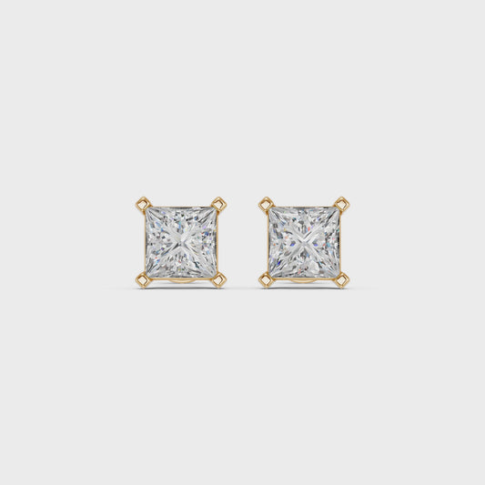 PRINCESS 4PRONG BASKET STUDS 1.50 CTTW
