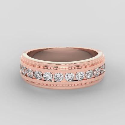 MENS CHANNEL SET DIAMOND BAND 1.00