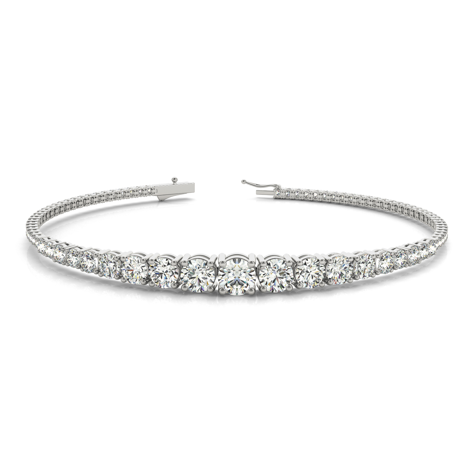 1.60ct Natural Diamonds Bangle Bracelet Edwardian Deco 14 Karat – Avis  Diamond Galleries