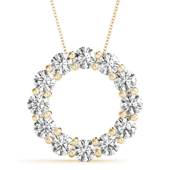 Triple Circle Diamond Pendant - 165-01180